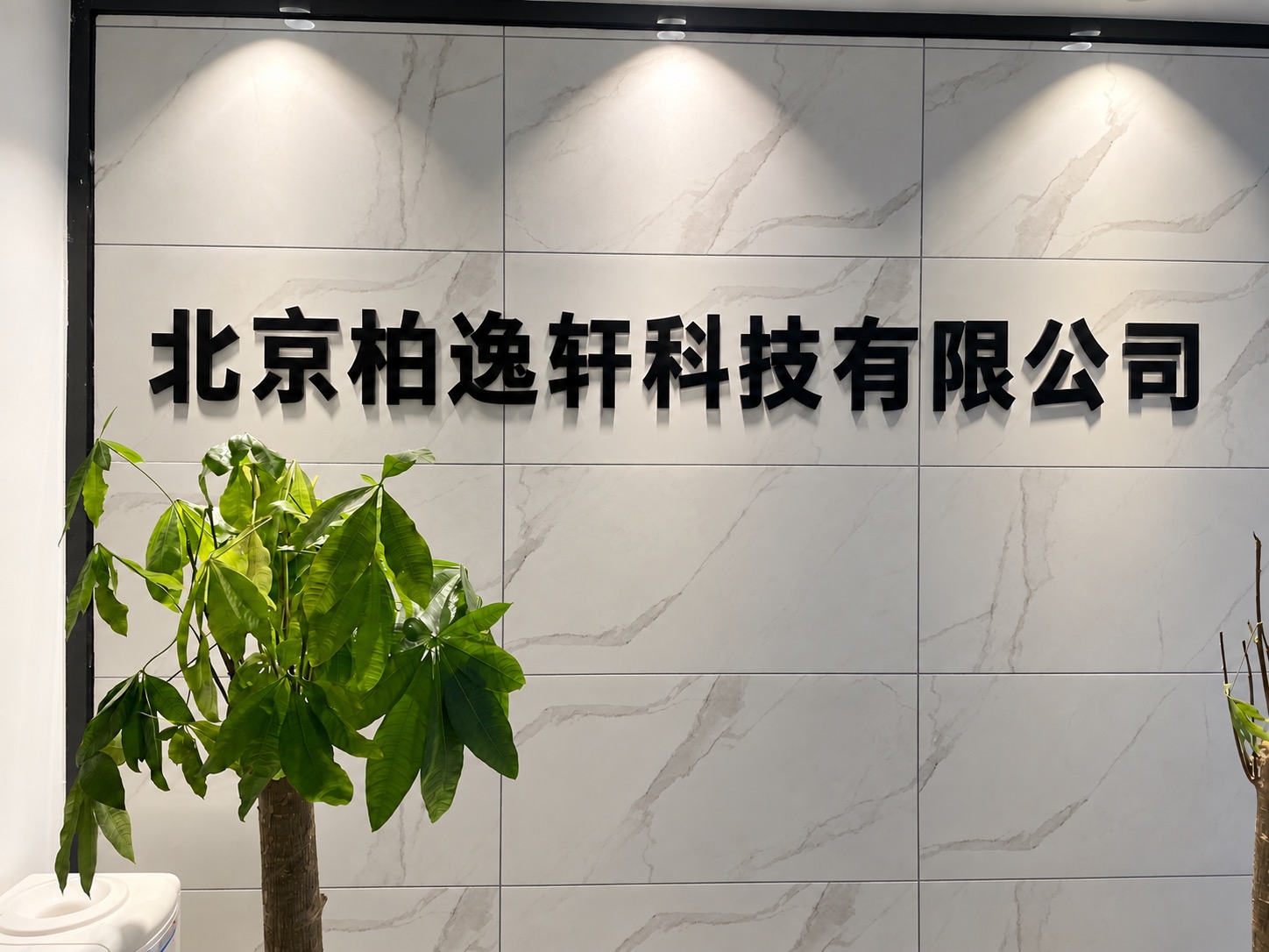 北京柏逸轩科技有限公司品牌形象墙示意